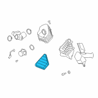 OEM 2011 Buick Enclave Air Filter Diagram - 15278634