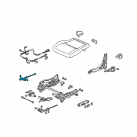OEM Acura CL Box Assembly, Driver Side Gear Diagram - 81515-S3M-003