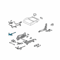 OEM 2003 Acura CL Box Assembly, Driver Side Gear Diagram - 81515-S3M-003