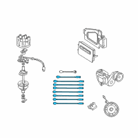 OEM 1997 Dodge B3500 Spark Plug Wire Diagram - 4728038