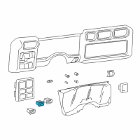 OEM 1996 Chevrolet S10 Switch Asm, Headlamp Diagram - 19245091