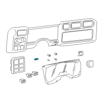 OEM Chevrolet S10 Switch, Dr Jamb Diagram - 15652865