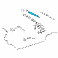 OEM 2014 Kia Sportage Rear Windshield Wiper Arm Diagram - 988113W100