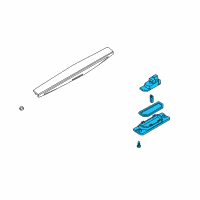 OEM Infiniti Q45 Lamp Assembly-Licence Plate Diagram - 26510-CM80A