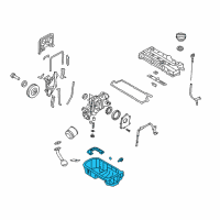 OEM 2009 Hyundai Accent Pan Assembly-Engine Oil Diagram - 21510-26601