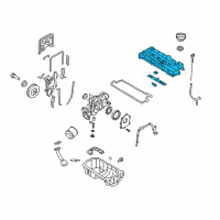 OEM 2011 Hyundai Accent Cover Assembly-Rocker Diagram - 22410-26860