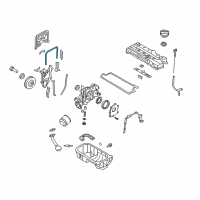 OEM Kia Rio Gasket-Timing Belt Cover Diagram - 2136226000