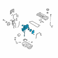 OEM Hyundai Accent Case Assembly-Front Diagram - 21310-26802