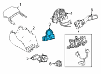 OEM Toyota Mirai Angle Sensor Diagram - 8924B-62020