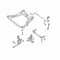 OEM 2009 Nissan Sentra Rod Assy-Connecting, Stabilizer Diagram - 54618-ET00A