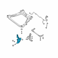 OEM 2008 Nissan Sentra Spindle-KNUCKLE, RH Diagram - 40014-EN000