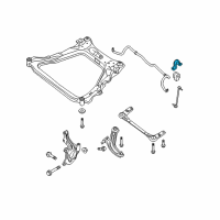 OEM 2009 Nissan Sentra Clamp-Stabilizer Diagram - 54614-ET000