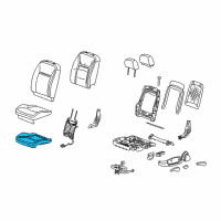 OEM 2009 Chevrolet Impala Seat Cushion Pad Diagram - 88994982