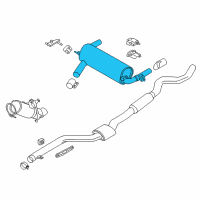OEM BMW 340i Rear Muffler Diagram - 18-30-8-638-777