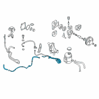 OEM 2004 Hyundai Tiburon Tube & Hose Assembly-Return Diagram - 57560-2C200