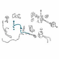 OEM Hyundai Tiburon Hose Assembly-Power Steering Oil Pressure Diagram - 57510-2C200