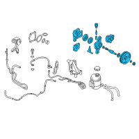 OEM Hyundai Tiburon Pump Assembly-Power Steering Oil Diagram - 57100-2C200
