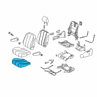 OEM Toyota Sienna Seat Cushion Pad Diagram - 79135-08010