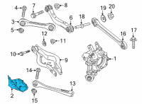 OEM BMW 330e xDrive AERO COVER PANEL, REAR RIGHT Diagram - 33-30-6-876-804