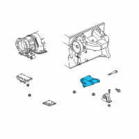 OEM 1997 Jeep Cherokee Engine Mount Torque Strut Diagram - 52018696