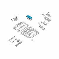 OEM GMC C1500 Housing-Dome & Reading Lamp *Black Diagram - 15528765