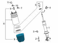 OEM 2022 Cadillac Escalade Dust Shield Diagram - 84741577