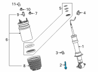 OEM 2019 GMC Sierra 1500 Strut Bolt Diagram - 11610404