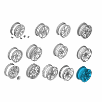 OEM 2002 BMW X5 Light Alloy Rim Diagram - 36-11-6-768-446