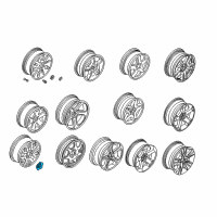 OEM 2001 BMW X5 Hub Cap Diagram - 36136751034