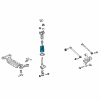 OEM 2007 Toyota Camry Coil Spring Diagram - 48231-06521