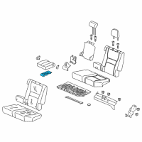 OEM 2021 Honda Ridgeline Holder, Rear Armrest Cup (Shadow Beige) Diagram - 82187-T6Z-A01ZA