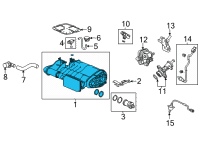 OEM Acura TLX CANISTER SET Diagram - 17011-TGV-A01