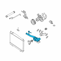 OEM 2002 Infiniti Q45 Housing-THERMOSTAT Diagram - 11061-AR00A