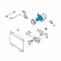 OEM 2004 Infiniti M45 Pump Assy-Water Diagram - 21010-AR025