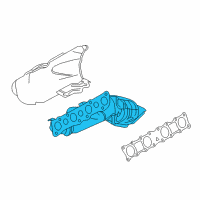 OEM 2015 Infiniti Q70L Manifold Exhaust W/CAT Diagram - 14002-1CX0A