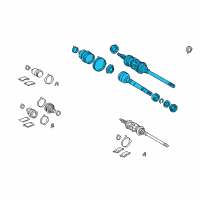 OEM Toyota Solara Axle Assembly Diagram - 43410-07031