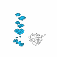 OEM 1990 Chevrolet C1500 Master Cyl. Asm. Pkg. Diagram - 18013440