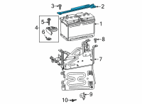 OEM 2021 Chevrolet Silverado 2500 HD Hold Down Diagram - 84370827