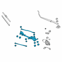 OEM 2011 Honda Insight Link, FR. Wiper Diagram - 76530-TM8-A01