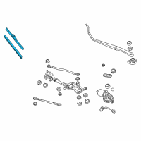 OEM 2011 Honda Insight Blade, Windshield Wiper (650MM) Diagram - 76620-TF0-G01