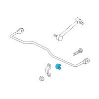 OEM 2010 Chevrolet Impala Stabilizer Bar Insulator Diagram - 10351312