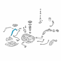 OEM Honda Accord Band, Driver Side Fuel Tank Mounting Diagram - 17522-SDC-L00