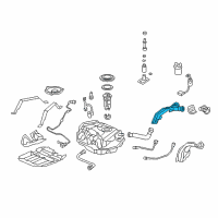 OEM Honda Accord Pipe, Fuel Filler Diagram - 17660-SDC-L01