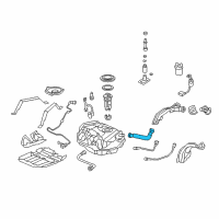 OEM 2003 Honda Accord Tube Set, Filler Neck Diagram - 16651-SDC-L01