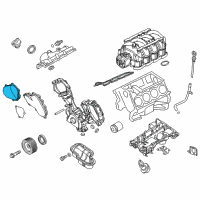 OEM 2018 Nissan Titan XD Cover Assembly-Cam SPROCKET, VTCTROL Diagram - 13041-EZ30A