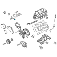 OEM 2017 Nissan Titan Rocker Cover Gasket Diagram - 13271-1LA0A