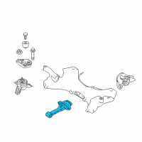 OEM Kia Sorento Roll Rod Bracket Assembly Diagram - 219502P950