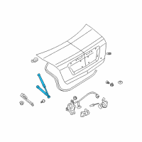 OEM Mercury Strut Cylinder Diagram - AN7Z-54406A10-A