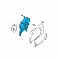 OEM 2009 Nissan Pathfinder Fan & Motor Assy-Condenser Diagram - 92120-ZS20A