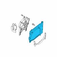 OEM 2012 Nissan Pathfinder SHROUD-Upper Diagram - 21476-ZS20A